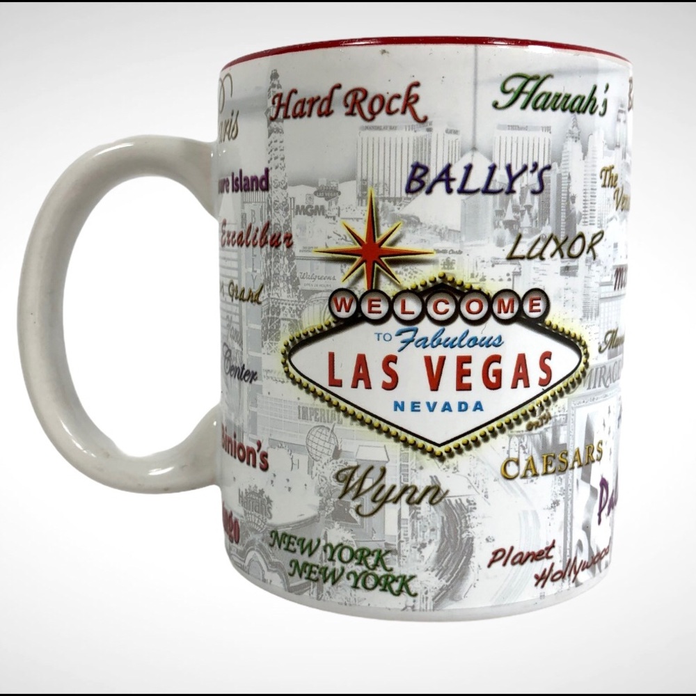 Las Vegas Nevada Casino Hotel Names 12oz Mug